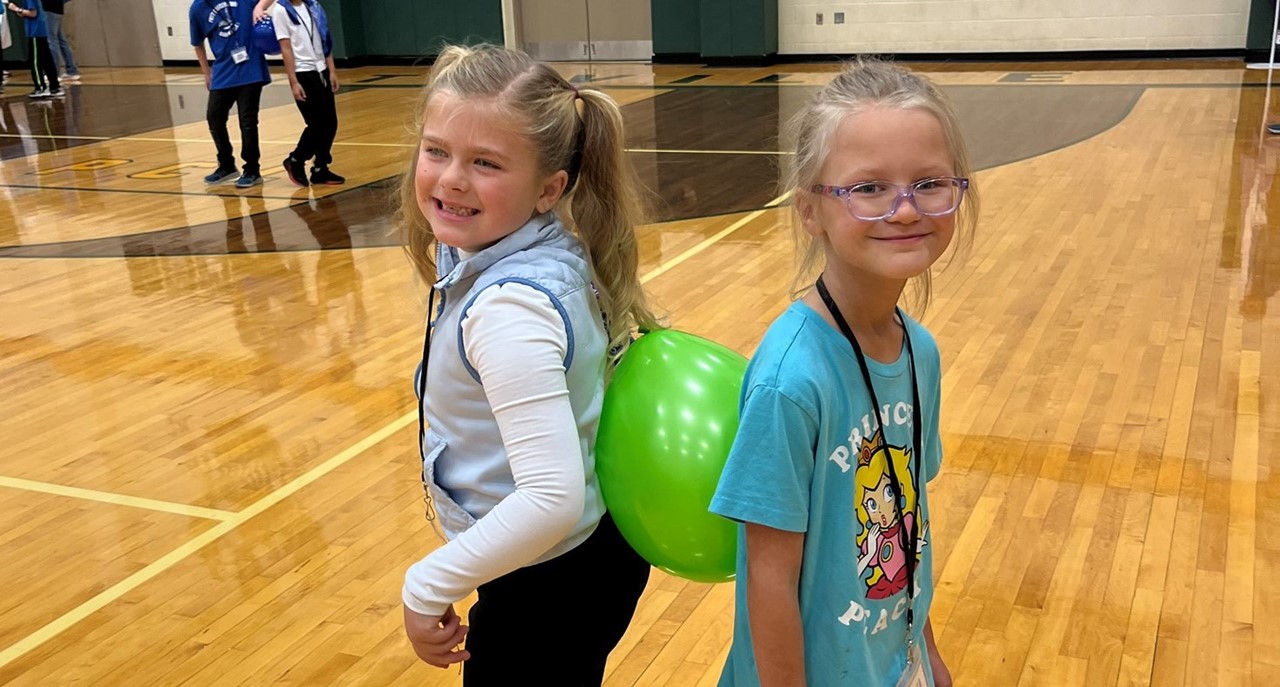 Girls Playing a Game
